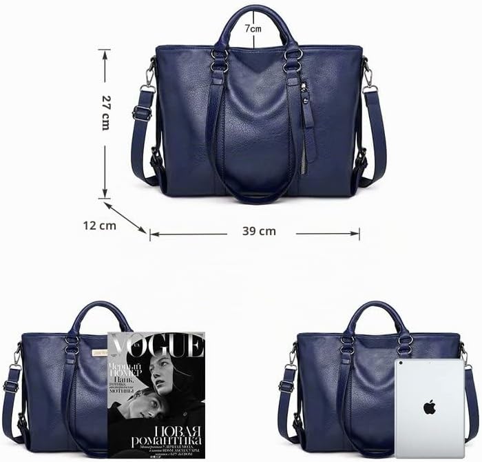 Coolives Damentasche Damen Henkeltasche mit Schultergurt aus PU-Leder Vintage Handtasche Retro Tasch