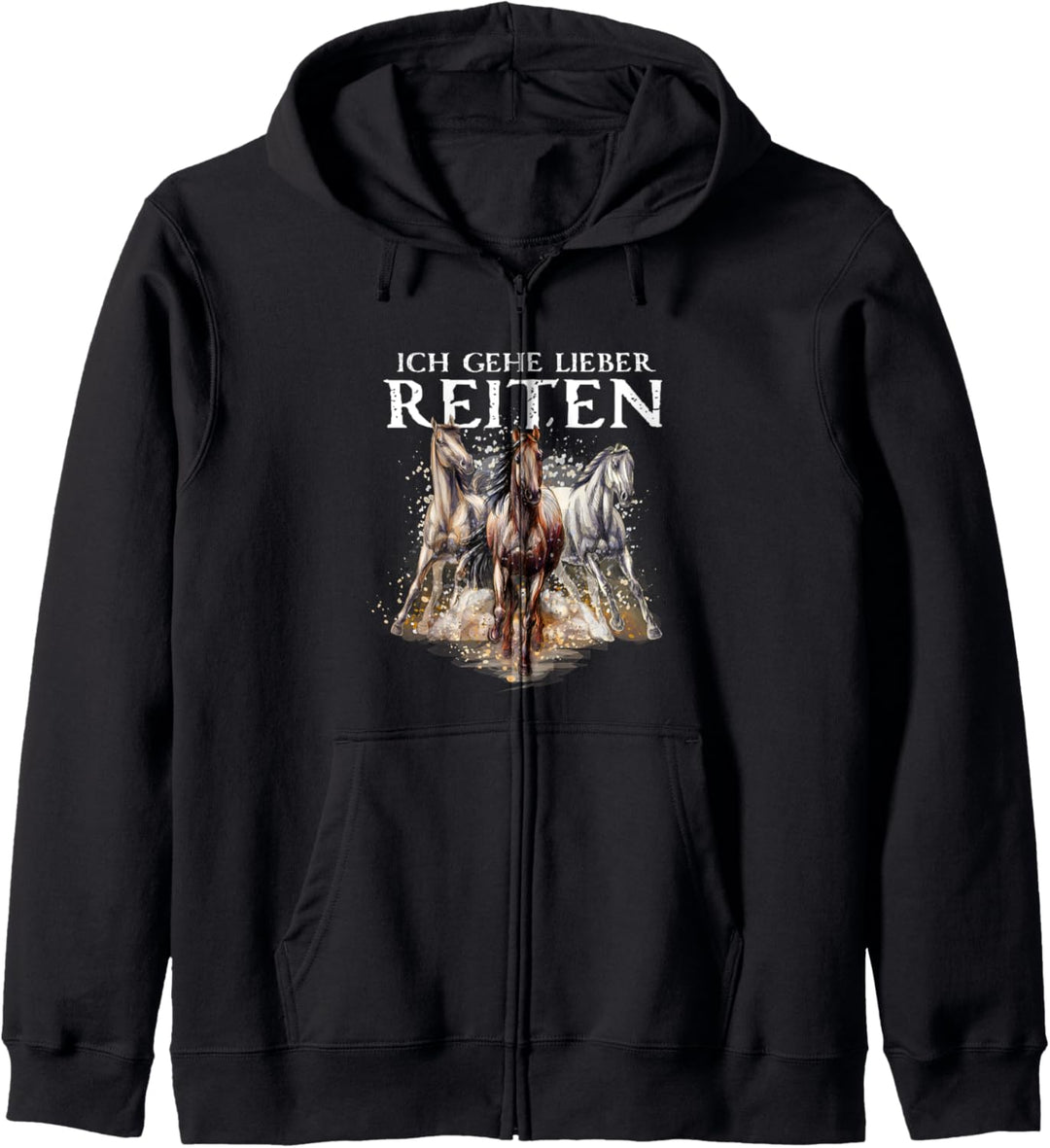 Mir reichts ich geh reiten - Reiten Pferde Mädchen Frauen Kapuzenjacke