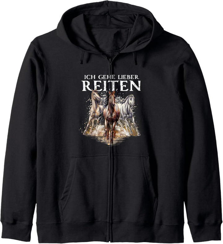 Mir reichts ich geh reiten - Reiten Pferde Mädchen Frauen Kapuzenjacke