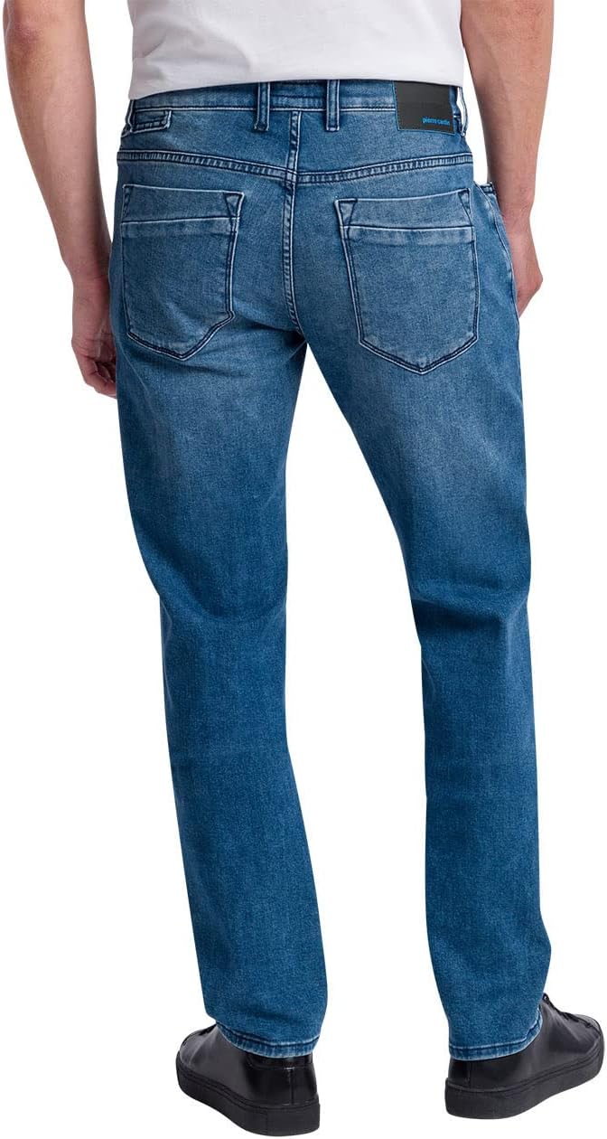 Pierre Cardin Herren Antibes Jeans 30W / 30L Ocean Blue Used Whisker, 30W / 30L Ocean Blue Used Whis