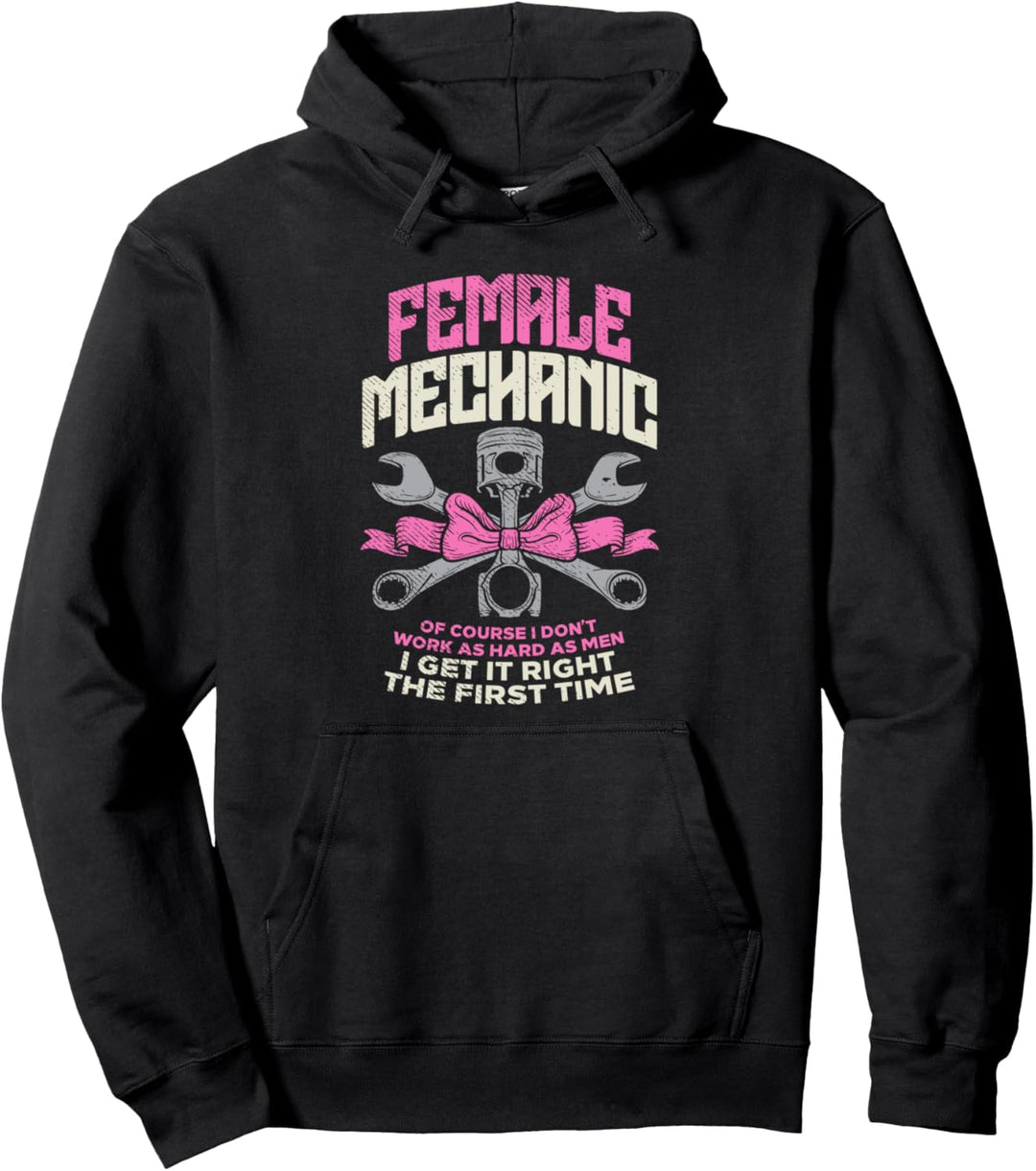 Frauen Auto Mechanikerin KFZ Schrauberin Tunerin Freundin Pullover Hoodie