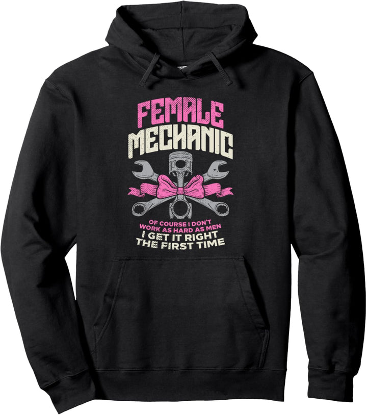 Frauen Auto Mechanikerin KFZ Schrauberin Tunerin Freundin Pullover Hoodie