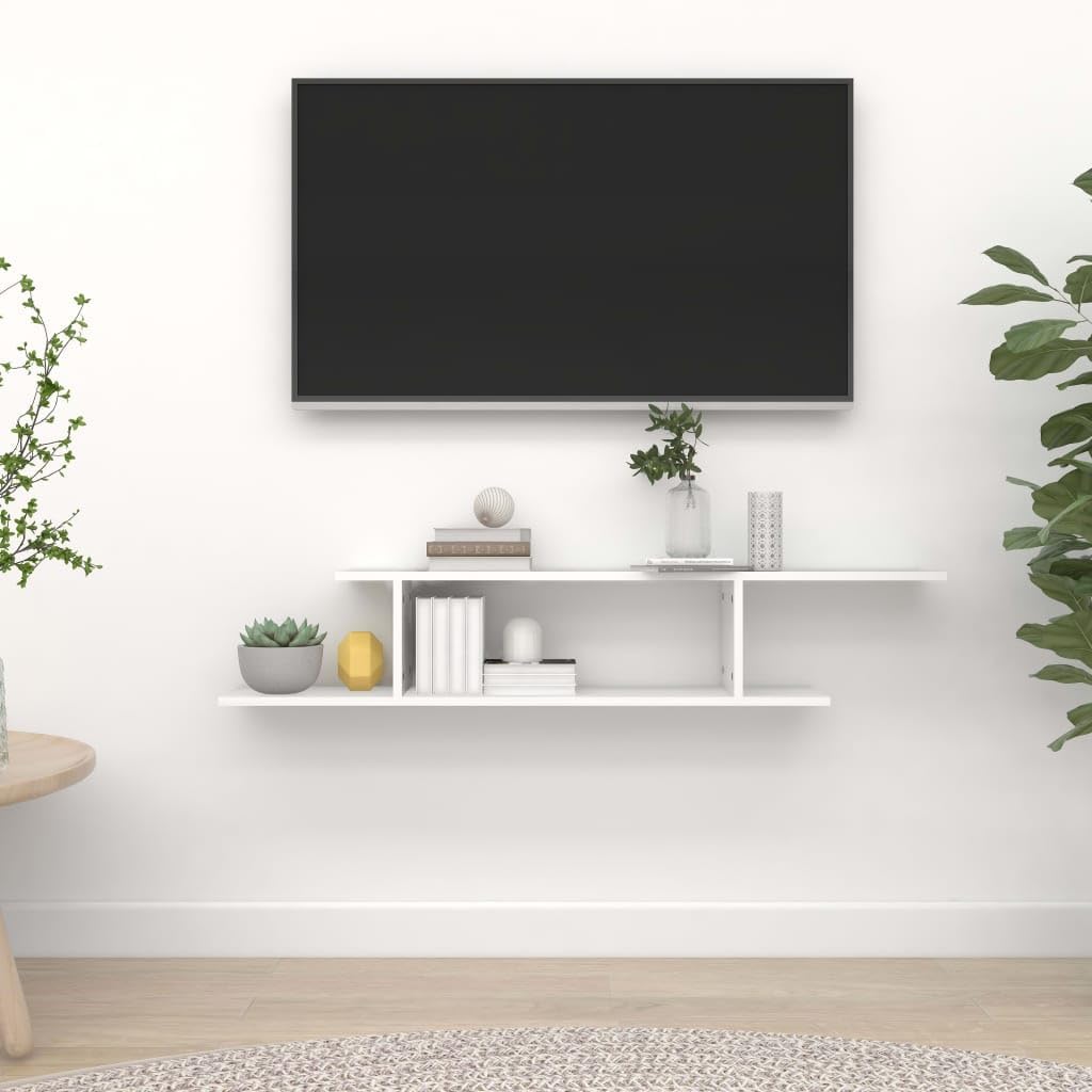 vidaXL TV Wandregal Lowboard Wandboard Schweberegal Hängeregal Dekoregal Freischwebend Regal Bücherr