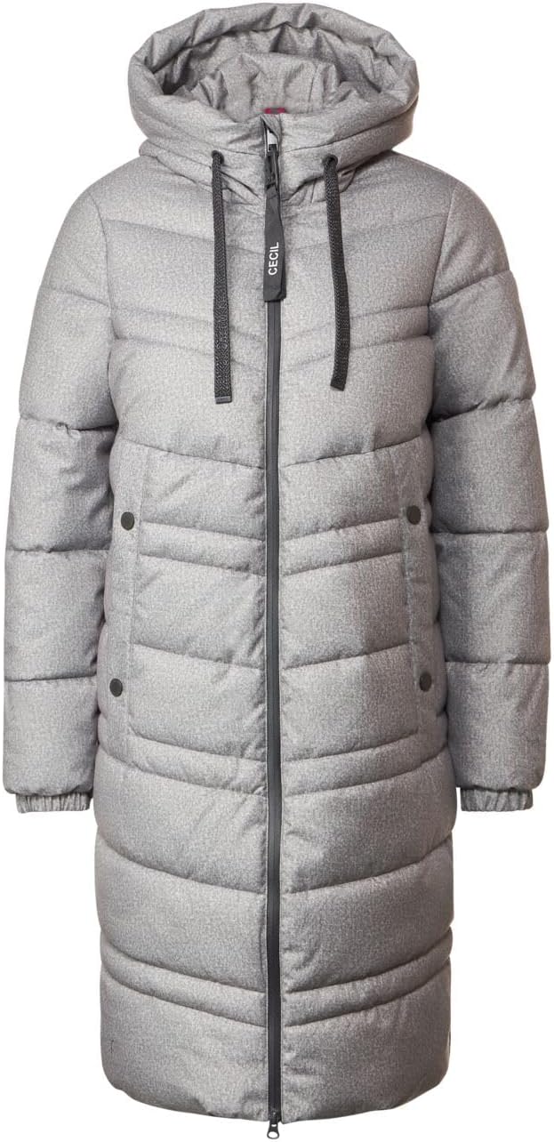 Cecil Damen Wintermantel XL Silber, XL Silber