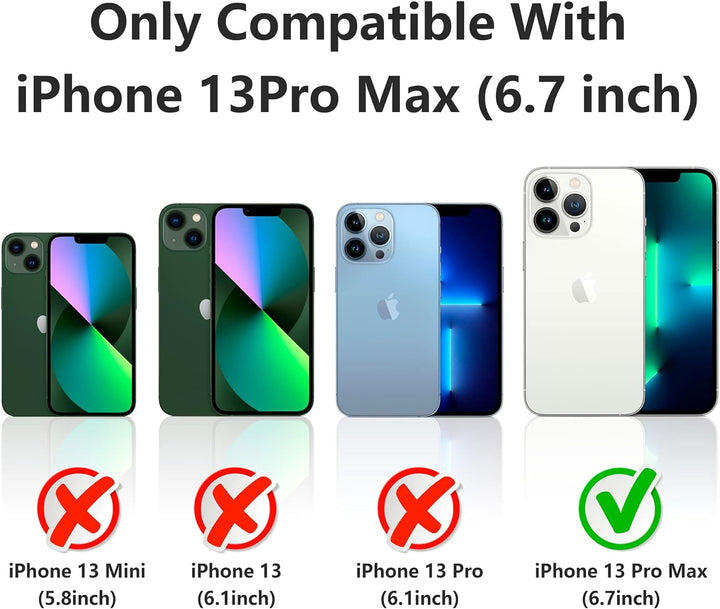 Lawonda Handykette Kompatibel mit abnehmbarem Band für iPhone 13 Pro Max Schultergurt Necklace Hülle