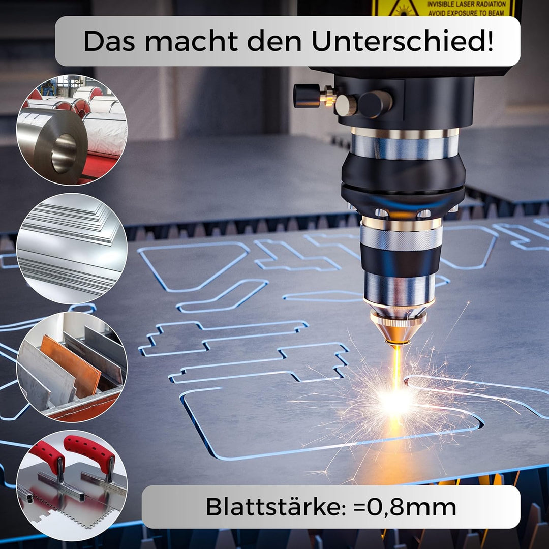 BACHSAM® Made in Germany Hochwertige Edelstahl Glättekelle 280mm x 130mm mit Softgriff/ergonomischer