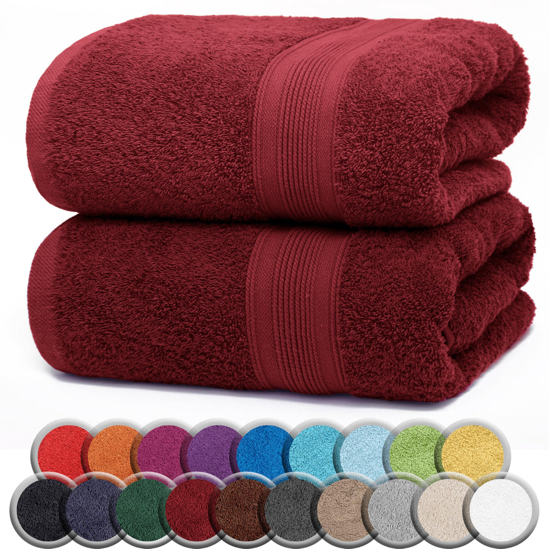 NatureMark 2er Pack SAUNATÜCHER Premium Qualität 80x200cm SAUNATUCH Sauna-Handtuch Doppelpack Farbe: