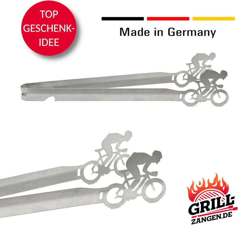 Grillzange Motiv Rennrad, spülmaschinengeeignet, Geschenkidee, Männergeschenk, Radsport, Radsportges