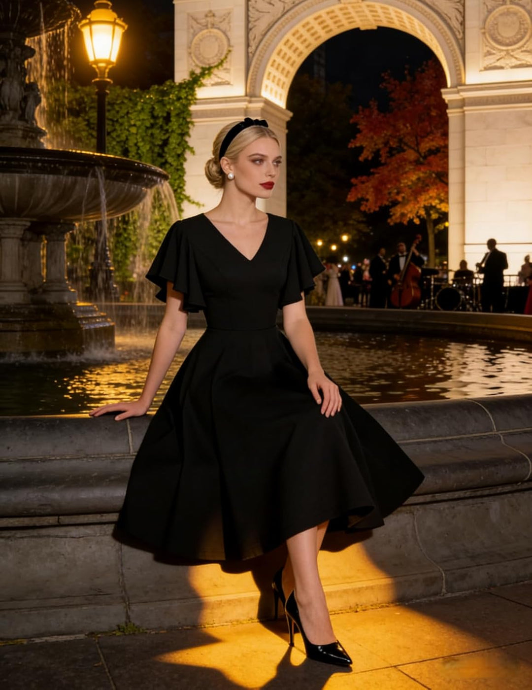 bridesmay Damen Kleider Vintage Kleider 50er Jahre Rockabilly A Line Cocktailkleid Abendkleider Eleg