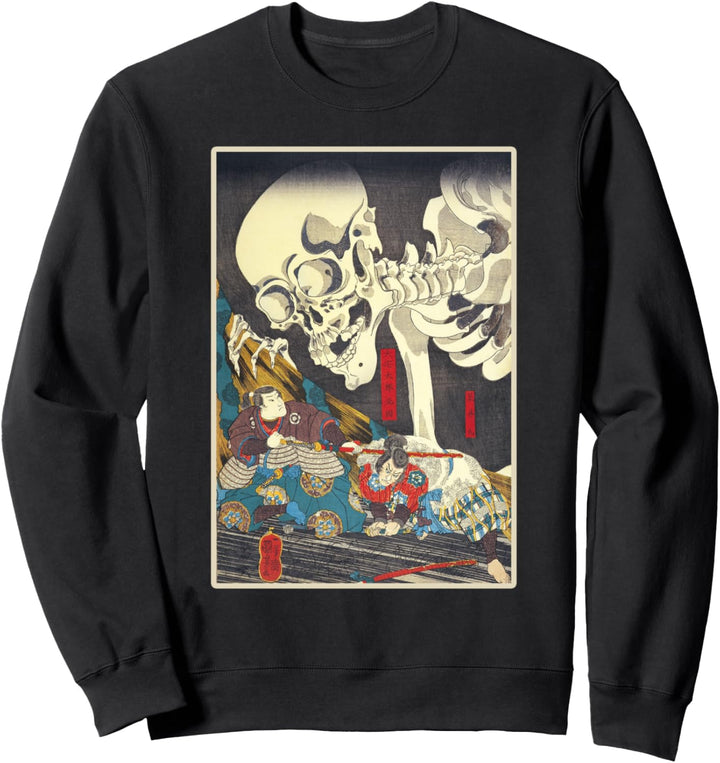 Kuniyoshi Skeleton Spectre Japaner Woodblock Kunstdruck Sweatshirt