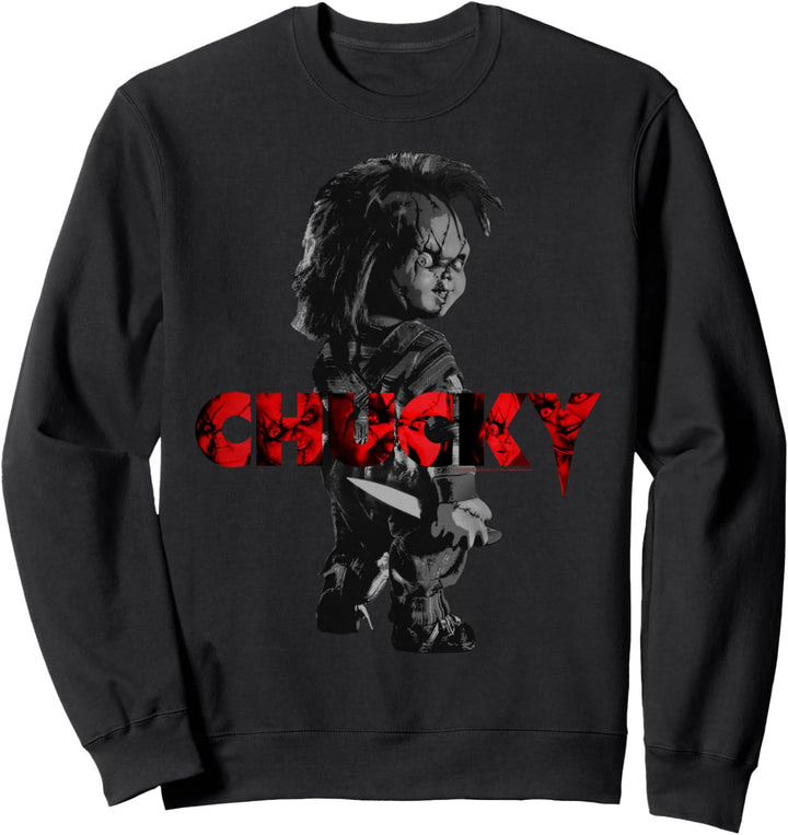 Child's Play Chucky Red Accent Logo Sweatshirt