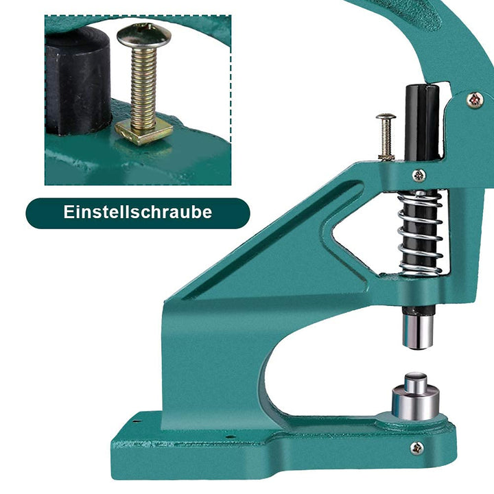 ösenzange für stoffe mit 3 Stanzformen und 900 Ösen, 6/10/12 mm Mehrzweck ösenpresse Set Nietmuttern