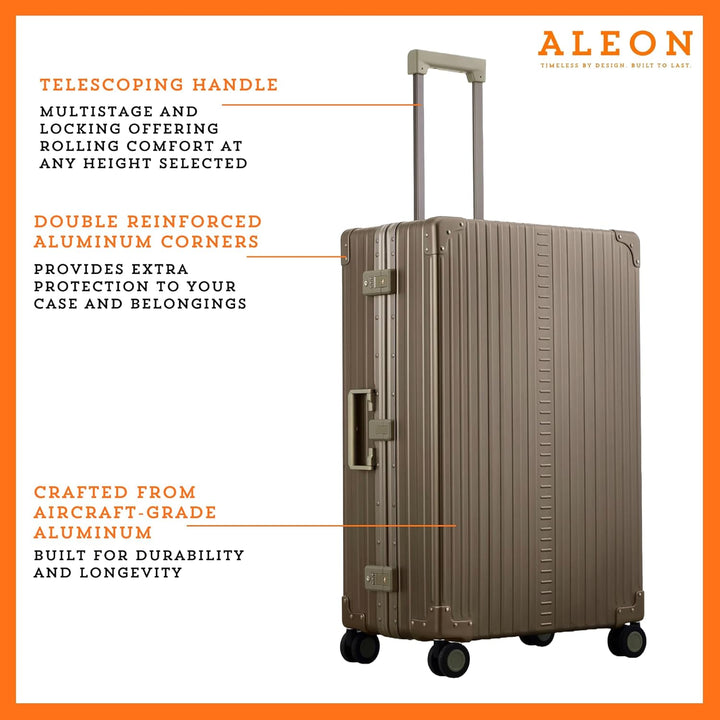 Aleon Traveler Macro 4-Rollen Trolley 77 cm 76 cm Bronze, 76 cm Bronze