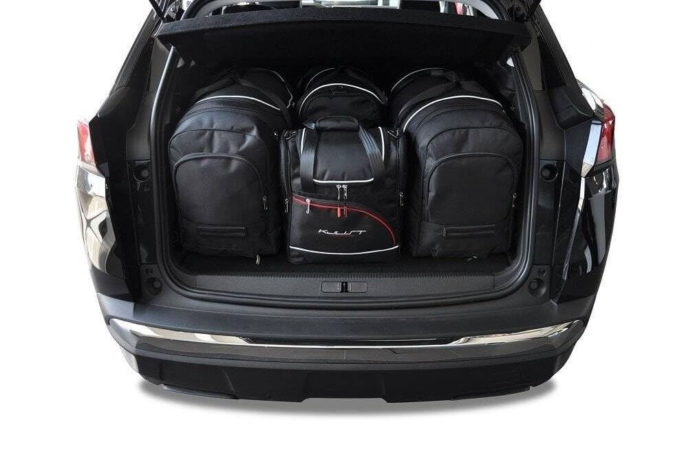 KJUST Dedizierte Reisetaschen 4 stk kompatibel mit PEUGEOT 3008 II (P84E) 2016+