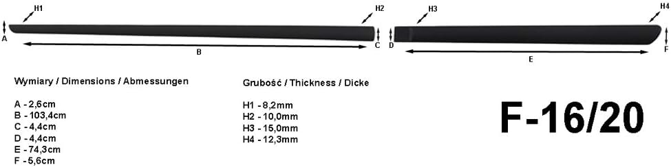 Spangenberg Seitenschutzleisten schwarz passend für Ford C-Max II Kombi ab 12.2010- F16/20 (3701620)