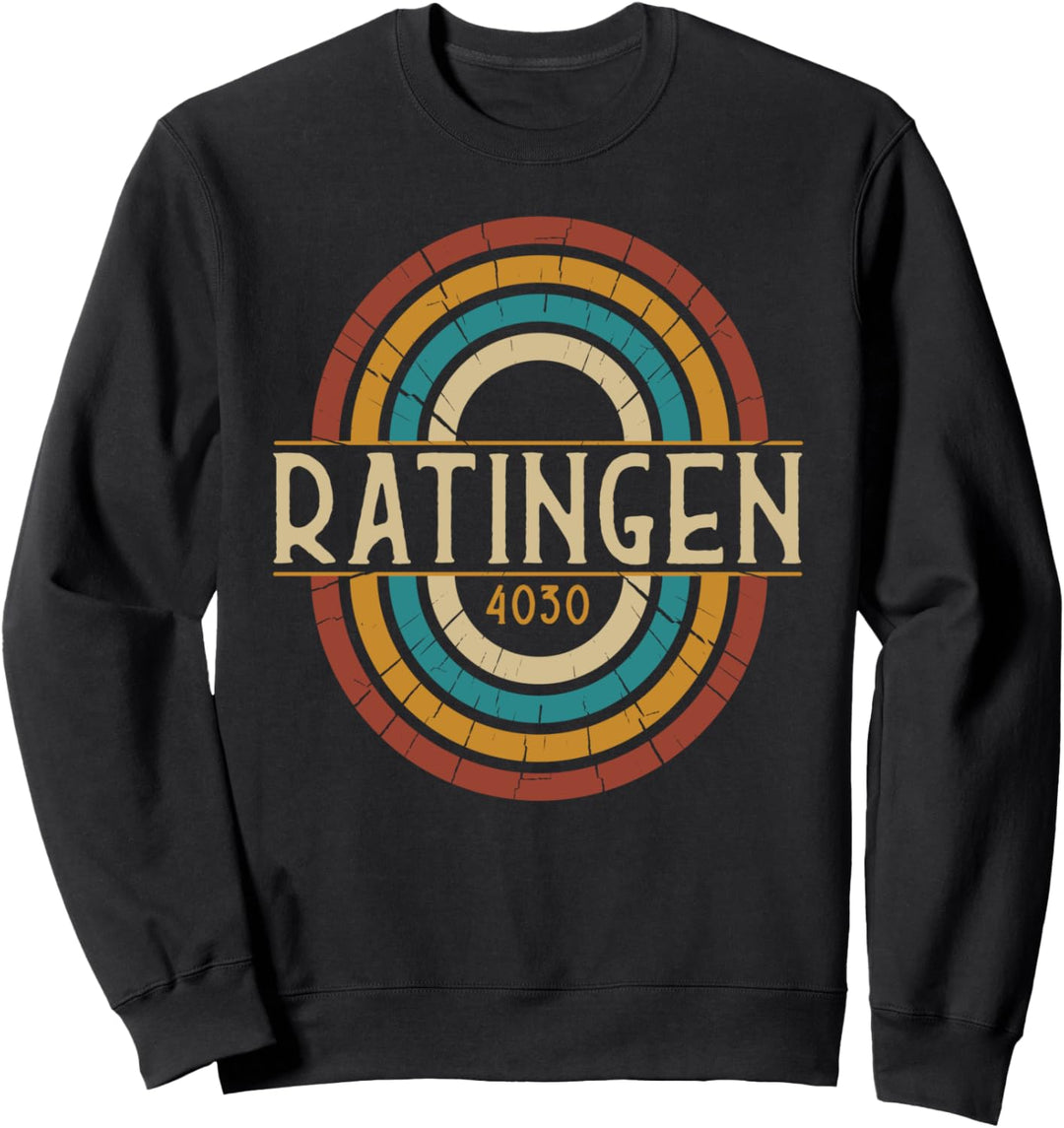 Vintage 4030 Ratingen Retro Alte Postleitzahl Sweatshirt