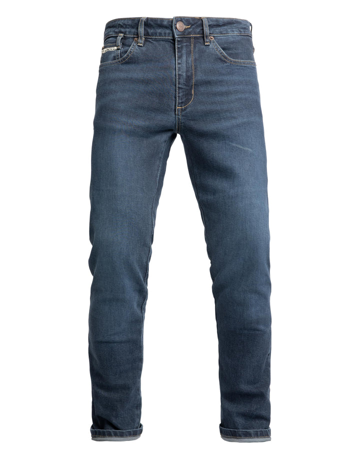 John Doe Taylor Monolayer XTM Motorrad Jeans Stretch Atmungsaktiv mit Protektoren 28W / 32L Indigo,
