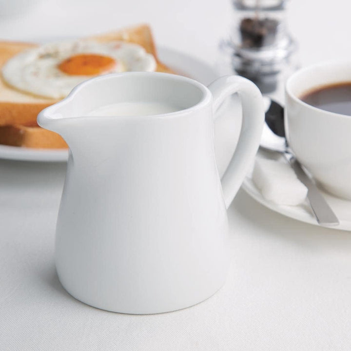 Olympia U821 creme oder Milch Krug mit Griff, 10 oz (Pack von 6) 305ml 10.75oz Einzelbett, 305ml 10.
