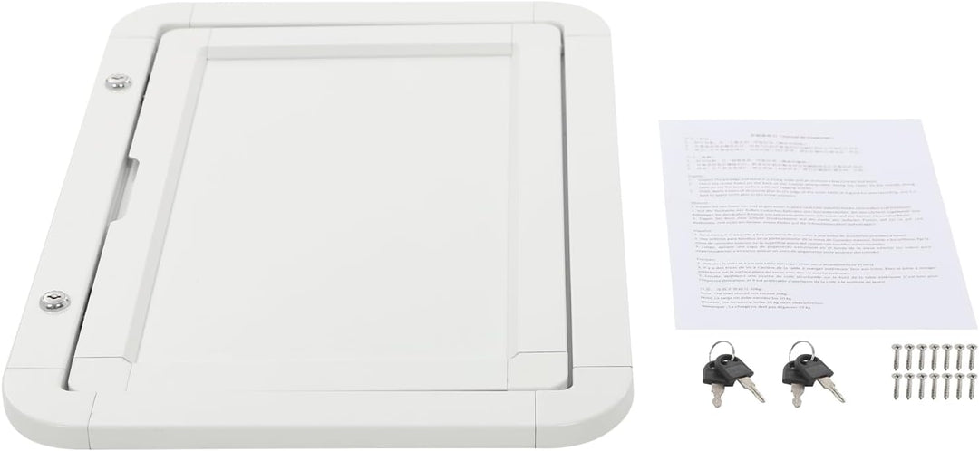 Weiss RV klappbaren Picknick-Tisch, Aluminium-Legierung Klappbare Wand Tisch Abschliessbare Wand Tis