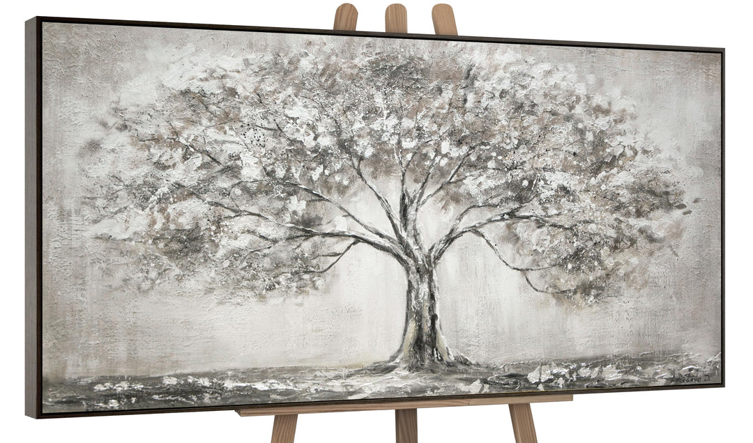 YS-Art Acryl Gemälde auf Leinwand handgemalt Lebensbaum Abstrakte Kunst Bilder Wohnzimmer Wandbilder