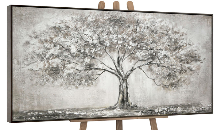 YS-Art Acryl Gemälde auf Leinwand handgemalt Lebensbaum Abstrakte Kunst Bilder Wohnzimmer Wandbilder