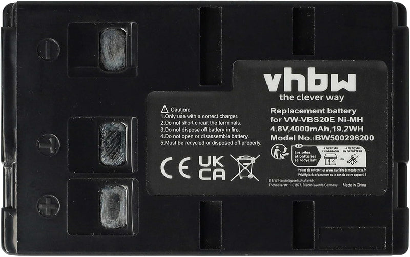 vhbw Akku Ersatz für Panasonic HHR-V211, HHR-V212, P-V212, PV211, VW-VBH10E, VW-VBH20E für Videokame