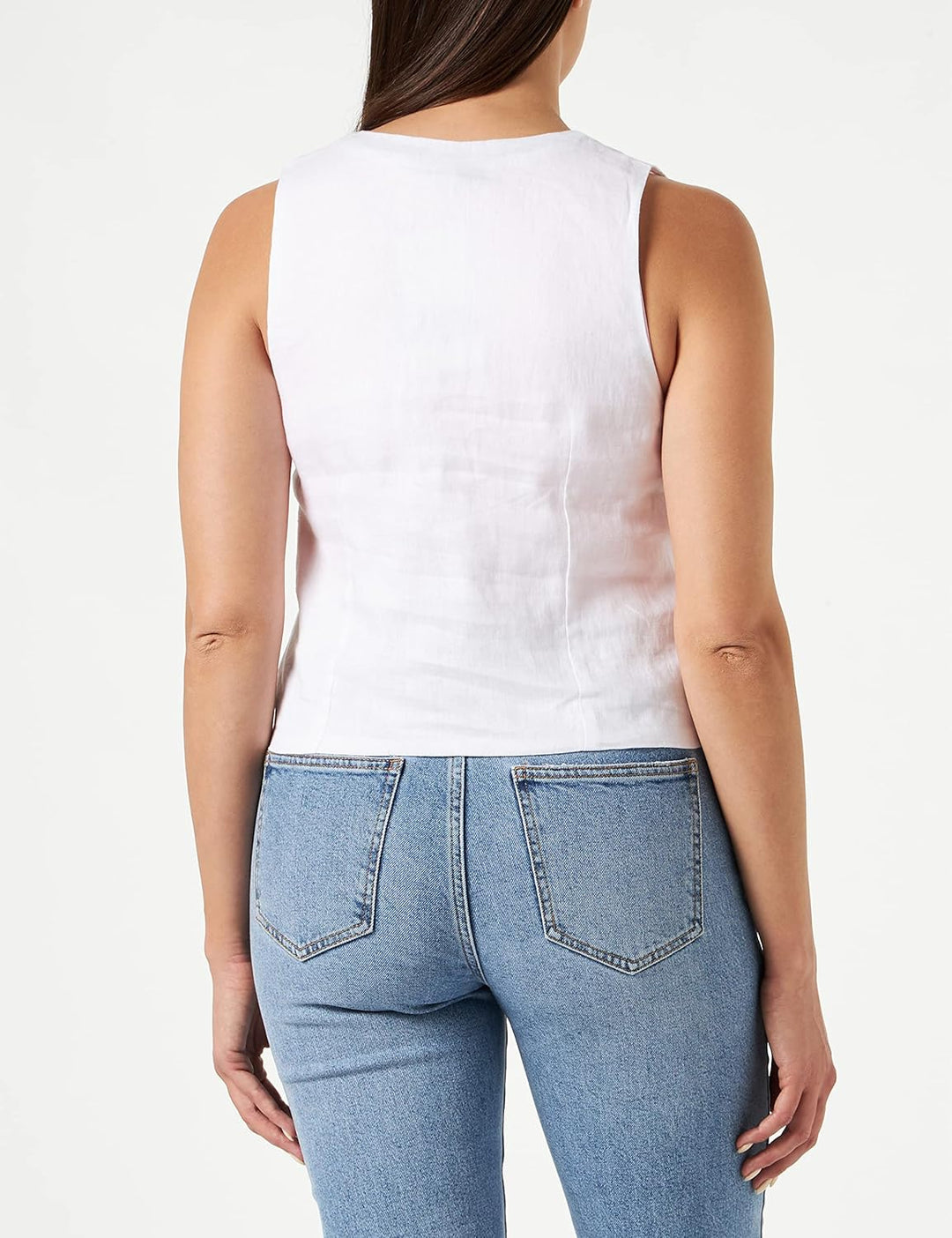 s.Oliver Damen Weste, Weiss 0100