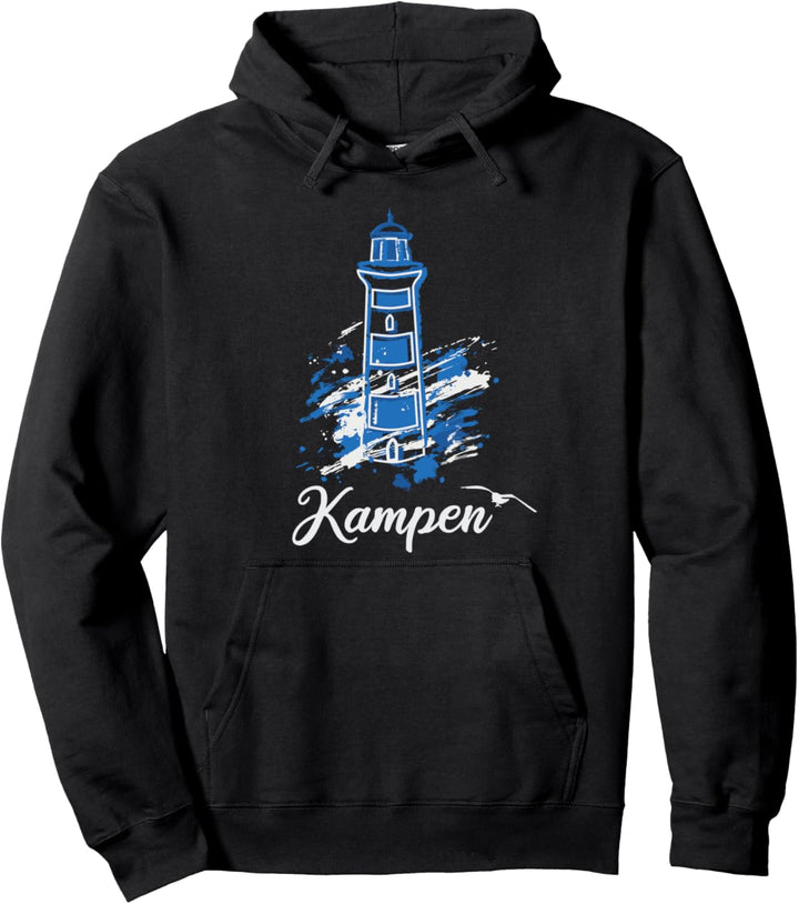 Kampen Nordsee Insel Sylt Wattenmeer Leuchtturm Pullover Hoodie