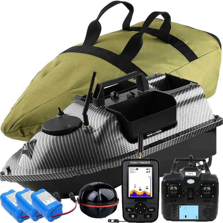 12000mAh 500m GPS futterboot mit 3 Katapultbuchten. Köderboote zum Karpfenangeln mit GPS, 16 Speiche