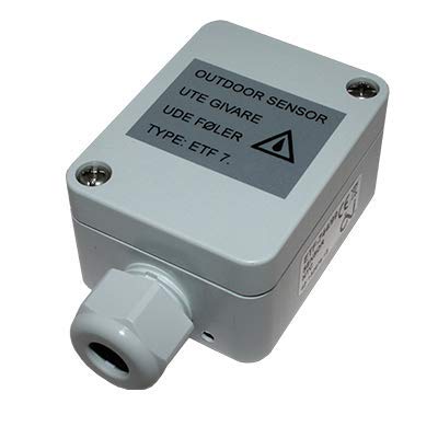 Mi-Heat ETF-744/99 Aussentemperaturfühler, NTC Temperatursensor, Fernfühler und externer Sensor für
