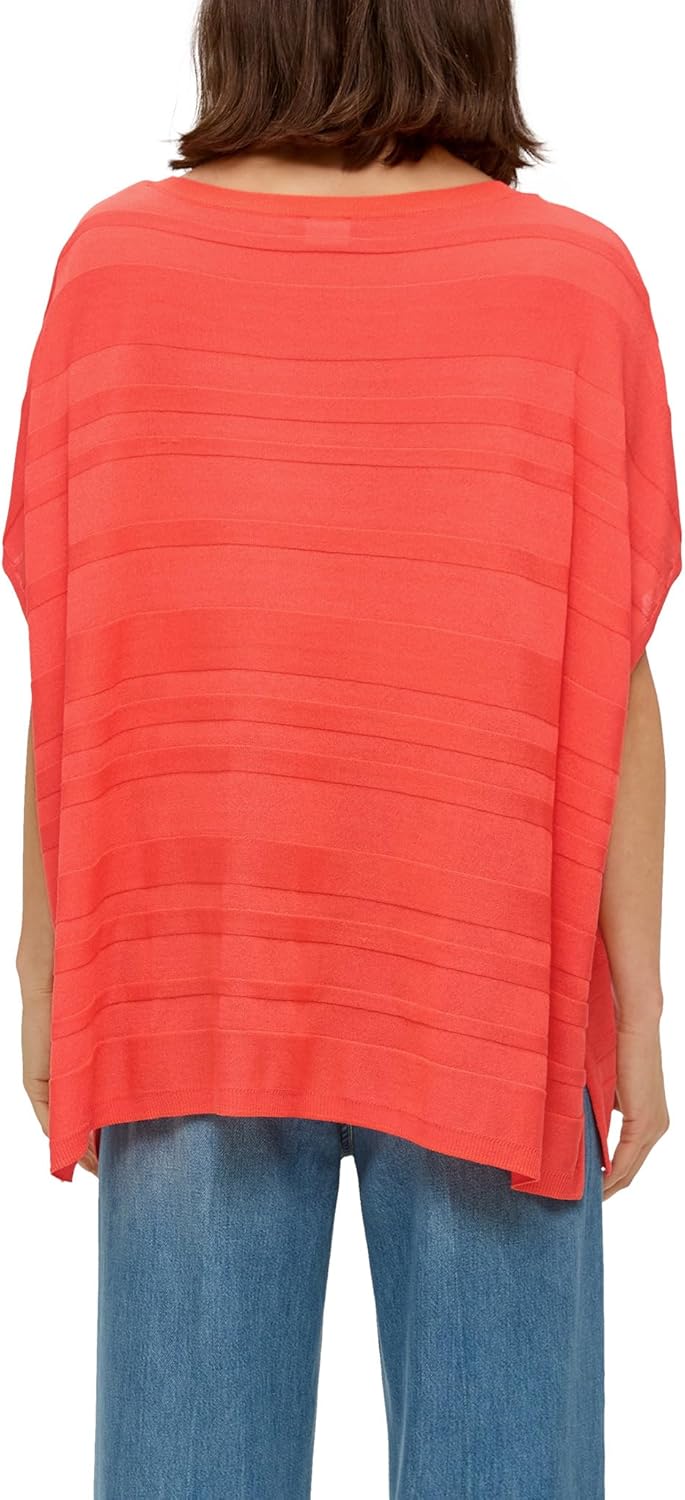 s.Oliver Damen Poncho Einheitsgrösse 2590_orange, Einheitsgrösse 2590_orange