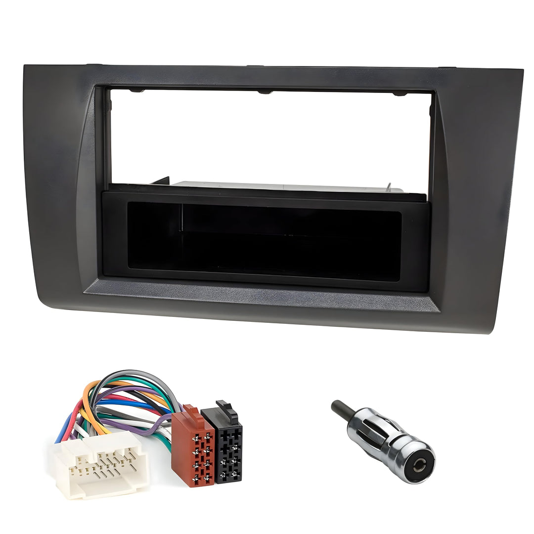 Sound-way 1 DIN / 2 DIN Autoradio Radioblende RadioRahmen, ISO-Verbindungskabel, Antennenadapter kom