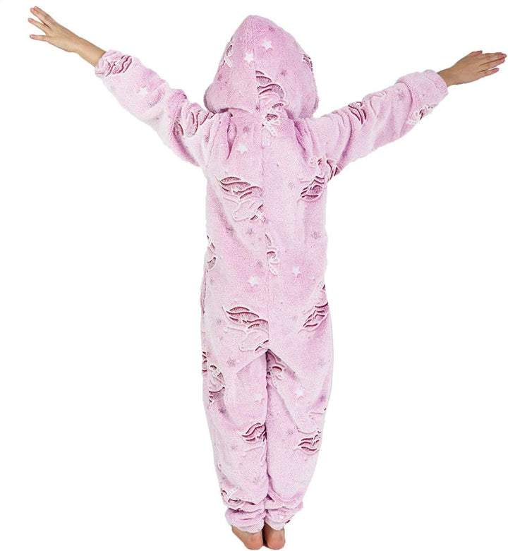 CityComfort Jumpsuit Kinder Einteiler Fleece Overall Onesie Kinder Mädchen Jungen 4-14 Jahre 11-12 J