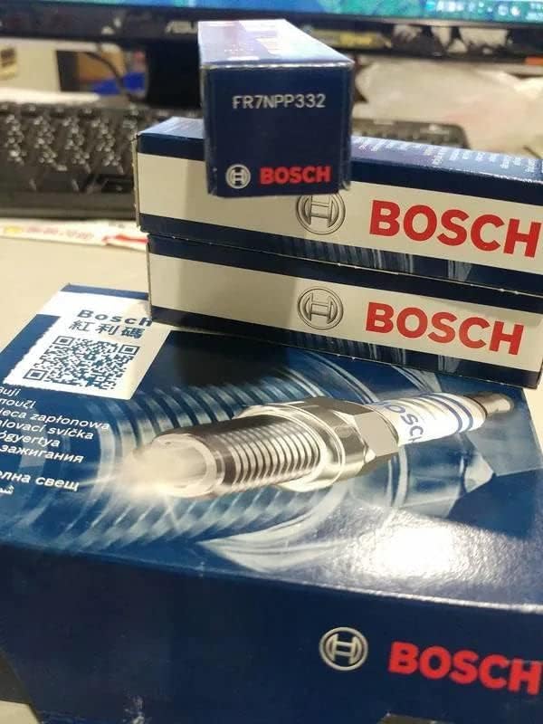 BMW Spark Plugs Plug Set Platinum Iridium High Power Bosch OEM 12122158253 (6pcs) by Bosch