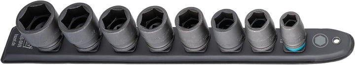 HAZET Smart-Rail 900S-SR/8 | magnetische Unterseite mit 8 Steckplätzen, Antrieb: Vierkant 12,5 mm (1