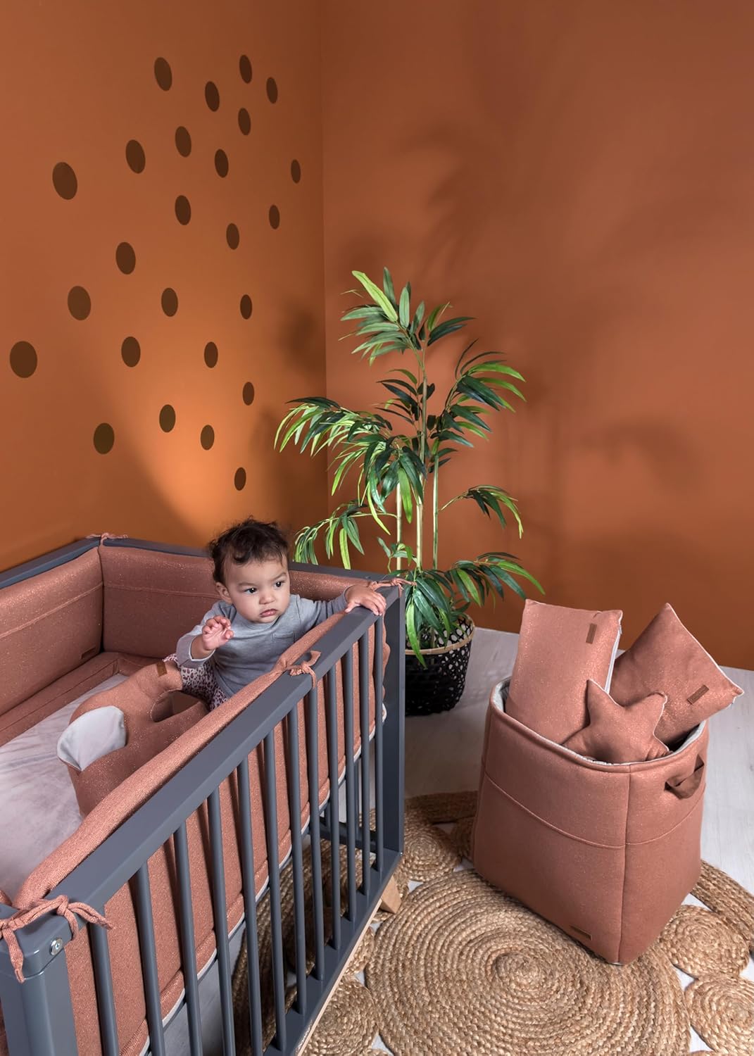 Baby's Only - Laufgittereinlage Sparkle - Krabbeldecke für Baby - Mit subtil Glitzernde Strickarbeit