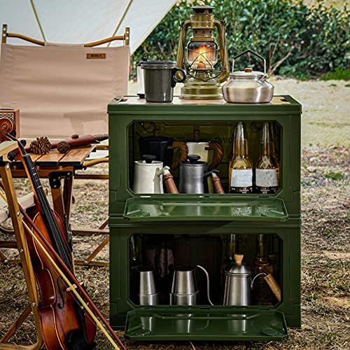 Qcwwy Faltbare Camping-Aufbewahrungsbox, Zusammenklappbare Aufbewahrungsbox, Starke Tragfähigkeit, 5