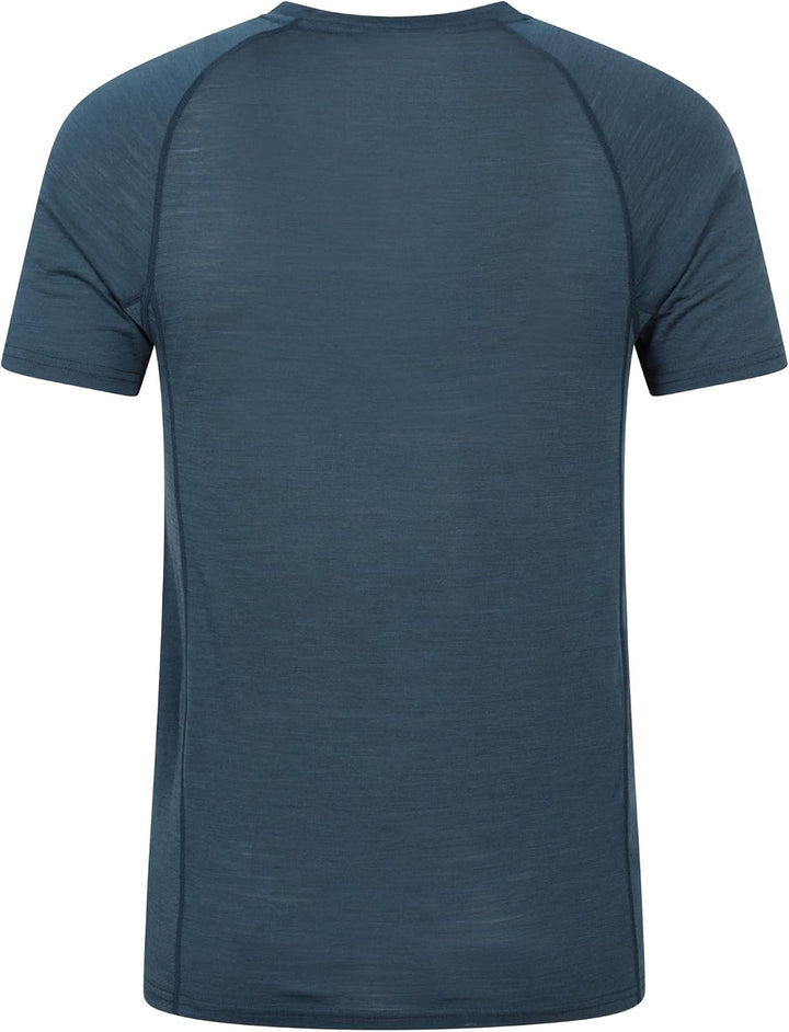 Mountain Warehouse Summit Merino Herren T-Shirt Unterhemd Thermounterwäsche Funktionsunterwäsche Ski