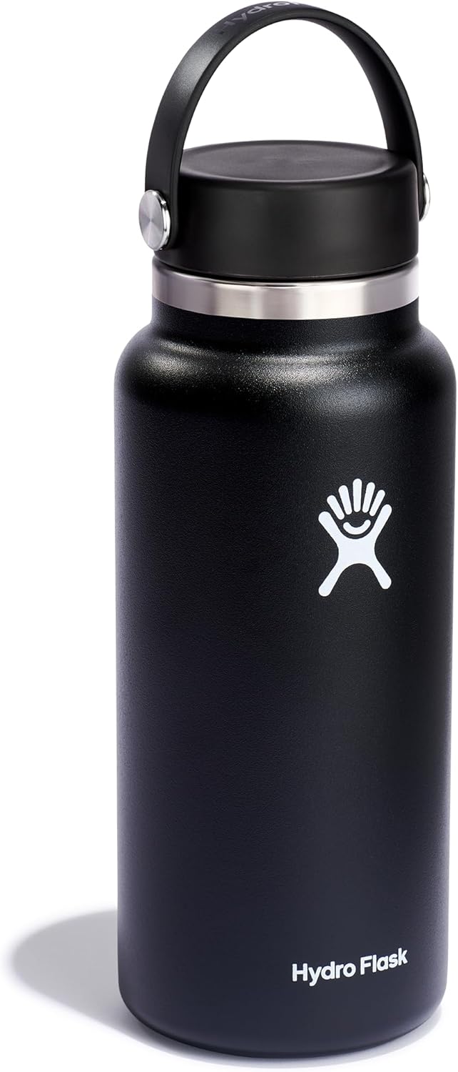 HYDRO FLASK - Trinkflasche 946ml (32oz) - Isolierte Wasserflasche aus Edelstahl - Sportflasche mit a