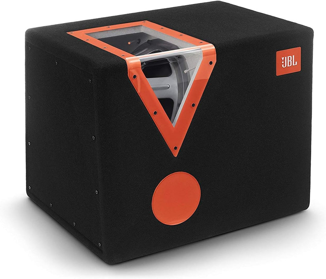 JBL Car CSX-1400BP 12 Zoll (300mm) Auto-Stereoanlage Bandpass Subwoofer mit Acryl-Fenster - Schwarz/