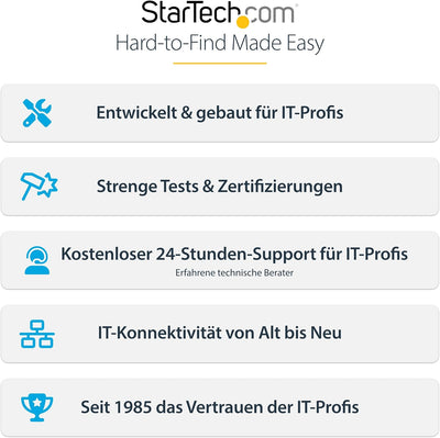 StarTech.com 1,8m USB-C auf Mini DisplayPort Kabel - USB C zu mDP Kabel - 4K 60Hz - Schwarz (CDP2MDP