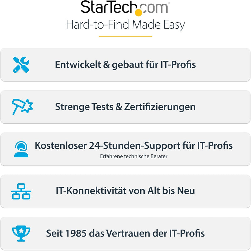 StarTech.com 1,8m USB-C auf Mini DisplayPort Kabel - USB C zu mDP Kabel - 4K 60Hz - Schwarz (CDP2MDP