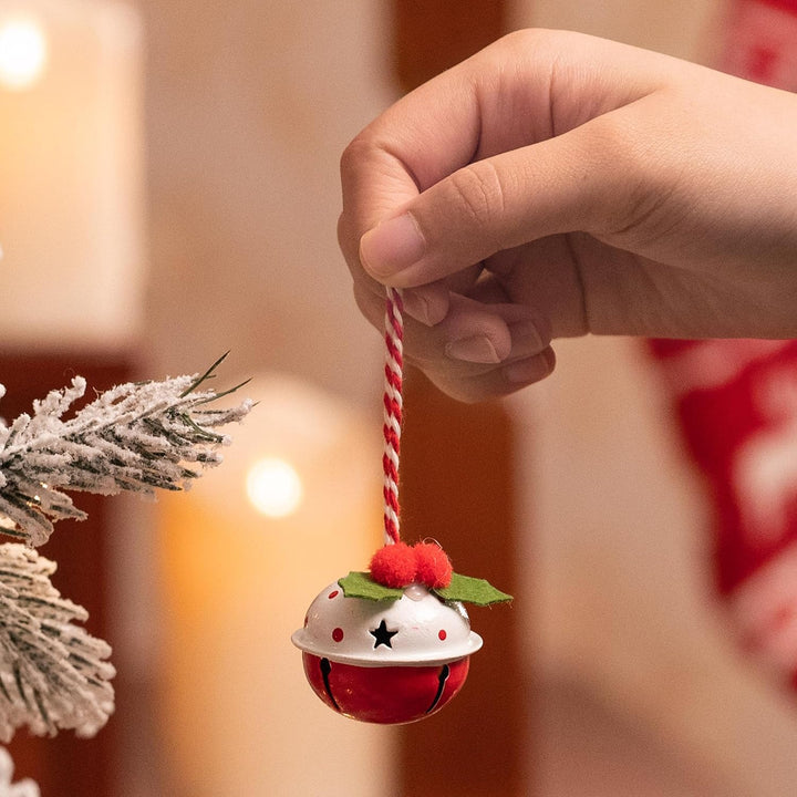 VALERY MADELYN Eisen Glöckchen Weihnachtsanhänger Weihnachtsdeko 12er Set 4.2cm Weihnachtsglocken An