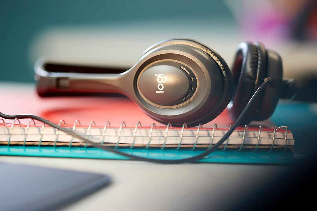 Logitech H111 Stereo Headset mit 3,5mm Klinkenstecker für EDU Kunstleder-Kissen, Kunstleder-Kissen