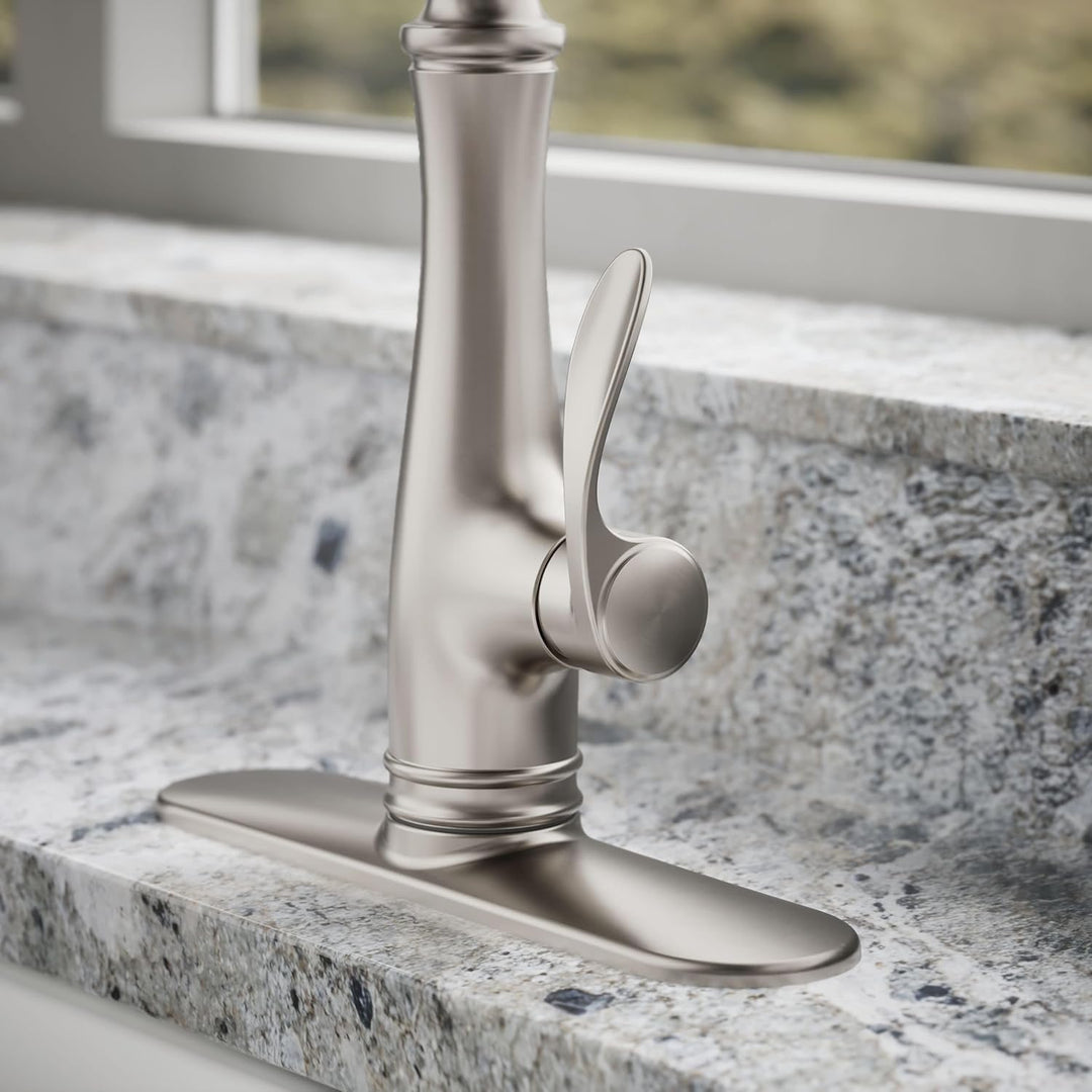 Kohler K-560-VS BELLERA Küchenarmatur, Leuchtendes Edelstahl, 375