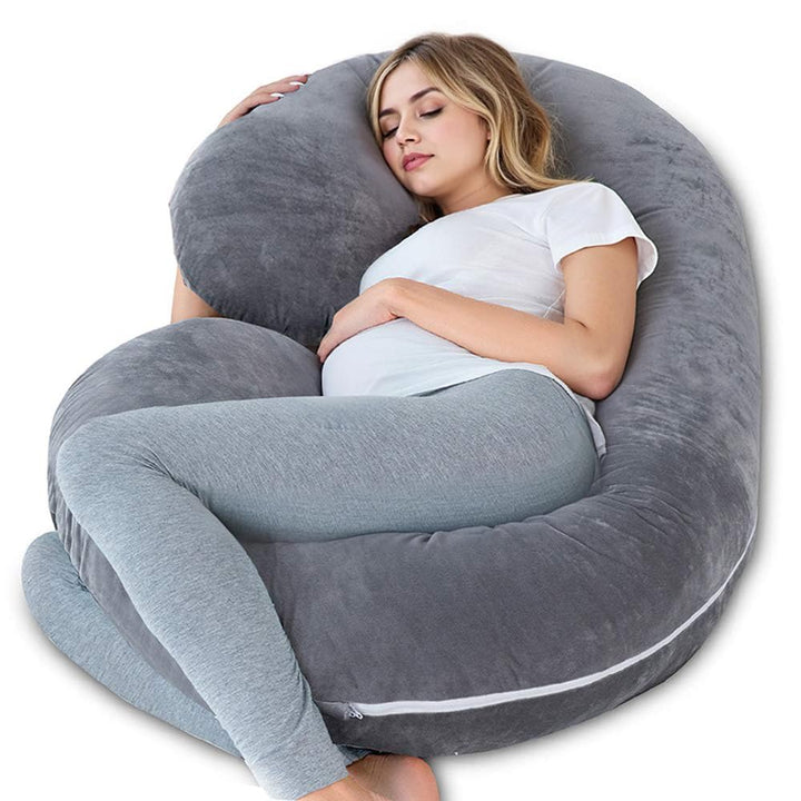 Schwangerschaftskissen, C-Form Körperkissen, Maternity Kissen für Seitenschläfer, Schwangerschaftski