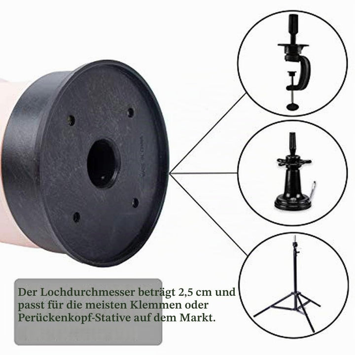 Trainingskopf für Kosmetologie, kahler Puppenkopf für die Herstellung und Ausstellung von Perücken,