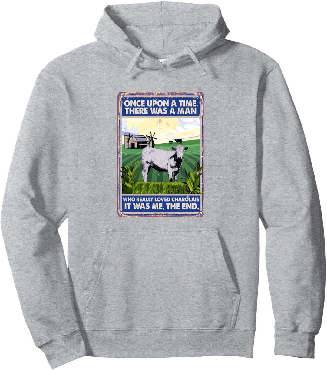 Es war einmal ein Mann - Kuhrasse Charolais Pullover Hoodie