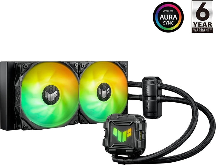 ASUS TUF Gaming LC II 240 ARGB All-in-One-Flüssig-CPU-Kühler (Aura Sync Beleuchtung, 2x TUF Gaming 1