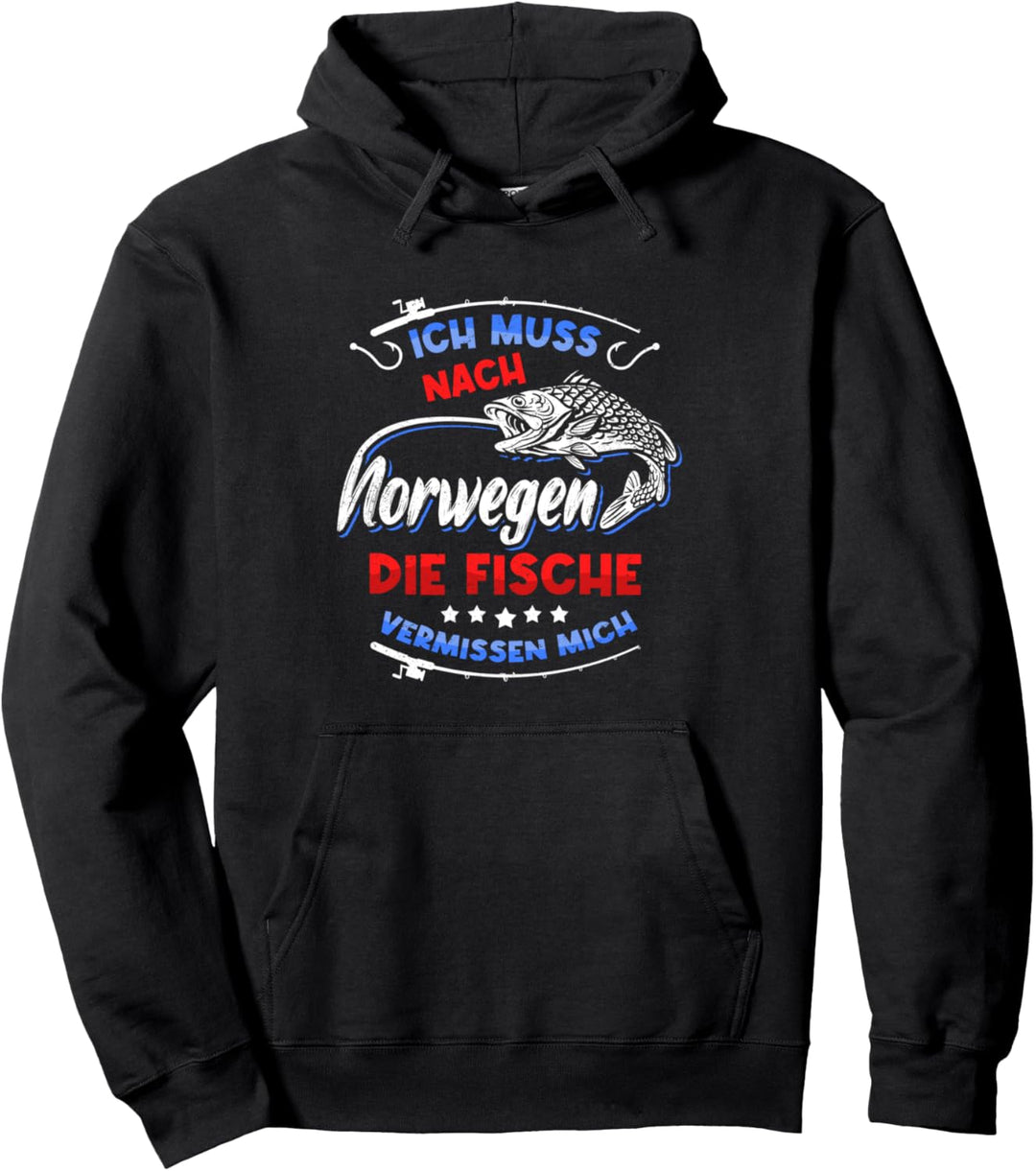 Ich Muss Nach Norwegen Die Fische Vermissen Mich Fisch Pullover Hoodie